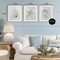 Stupell Industries Muted Sea Life Serenity 3pc Framed Print Under Glass Set, design by Hannah Dawson